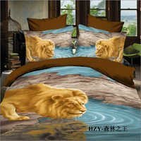 स्काई ब्लू डिज़ाइनर कॉटन बेडस्प्रेड