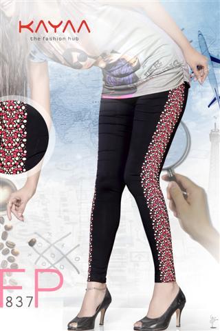 Fancy Red Side Print Legging