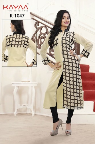 Trendy Light Brown Color Kurti