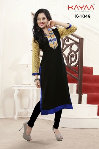 Fancy Black Long Kurti