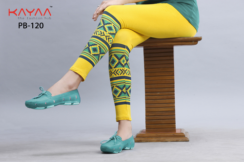 FANCY YELLOW BOTTOM PRINT LEGGING