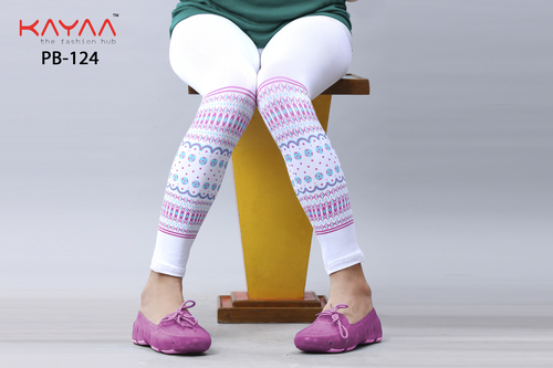 FANCY WHITE COLOR BOTTOM PRINT LEGGING