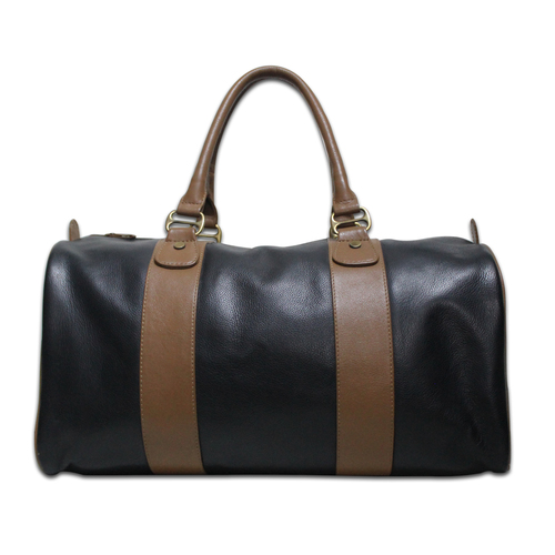 Leather Duffle Bag Size: 46 X 25 X 23.5 Cm