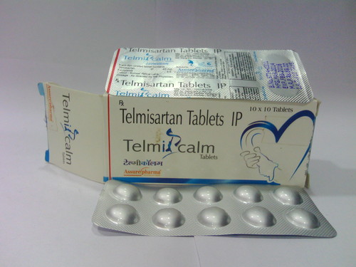 Telmisartan 40mg Tablets - 10x10 Alu Alu Pack | 99% Purity, Adult Drug Solution, Store In Dry Place