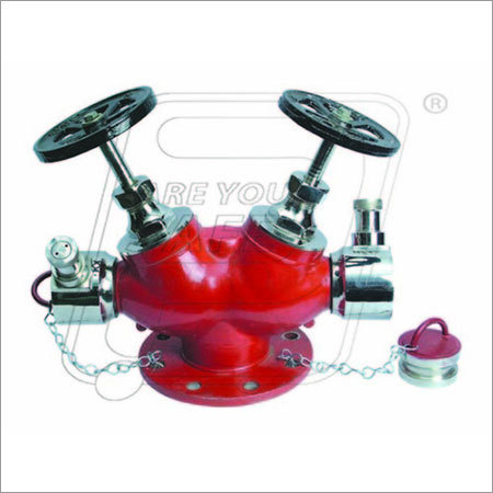 Landing Valve For Fire Hydrant - Stainless Steel SS304/SS316, 63 mm, Red, 21 kg/cm² Pressure, IS 5290 Compliance