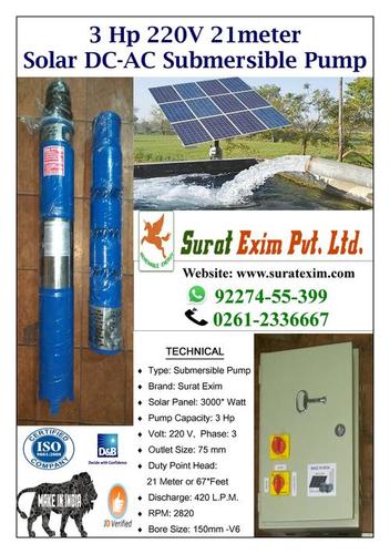 Ss 3Hp Solar Agriculture Pump