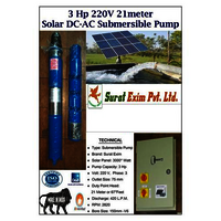 3Hp Solar Agriculture Pump - Material: Ss