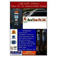2Hp Solar Agriculture Water Pump - Power: 2 Horsepower (Hp)