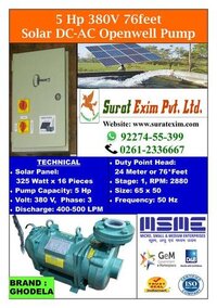 Solar Openwell Pump