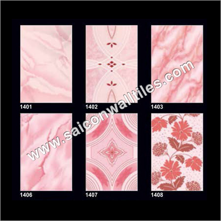 Printed Pink Wall Tiles