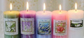 Aromatherapy Candles - Natural Paraffin Wax, 7x7cm , 40 Hour Burn Time, Floral Scents For Relaxation, Mood Boost, Stress Relief