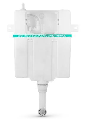 White Concealed Flushing Cisterns - Single Flush