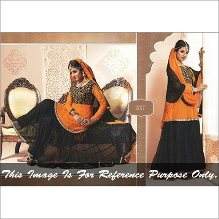 Designere Anarkali Suits - Baraso Fabric, Inner Santoon Bottom, Nazmin Dupatta | 12 Piece Catalog, Embroidered, Various Colors, Export Quality