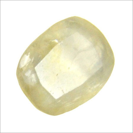 5.54ct कुशन के आकार का पुखराज पीला नीलम