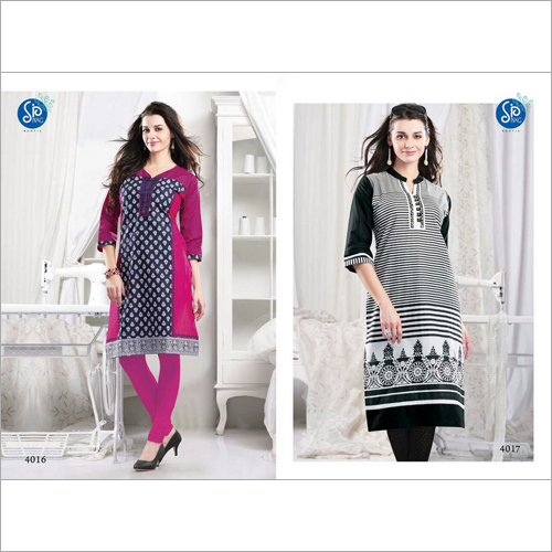 Embroidered Cotton Kurtis
