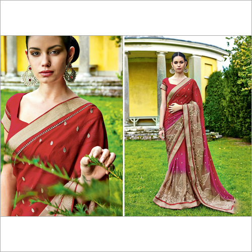 Designer Net Sarees