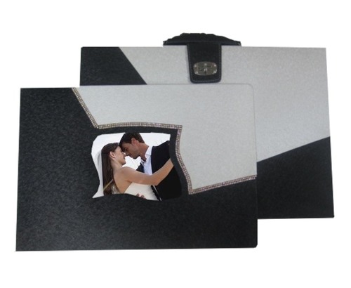 Wedding Photo Album - Color: Black-Grey