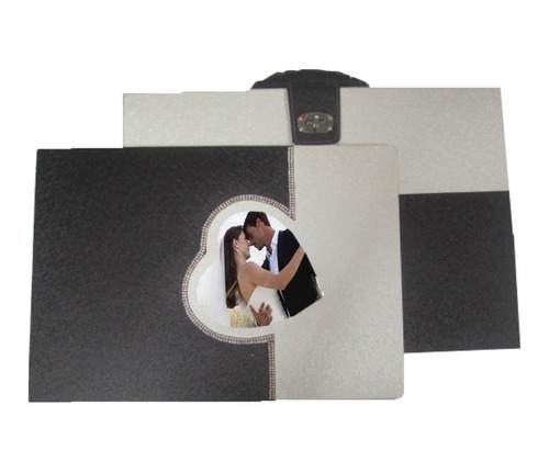 Acrylic Album Box - Color: Black-Grey