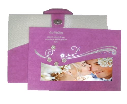 Premium Gift Box With Lid - Color: Pink-Grey