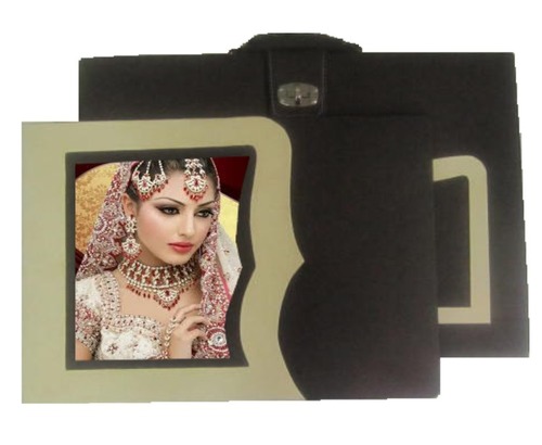 Organizer Box With Cover - Color: Black-Beige