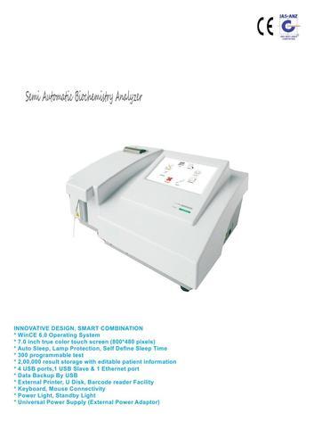 Touch Screen Bio Chemistry Analyzer