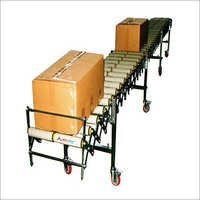 Flexible Conveyor - PVC Roller, 2000-4800mm Length, 600mm Width, Black/White | High Load Bearing Strength, Durable Wheels, Corrosion Resistant