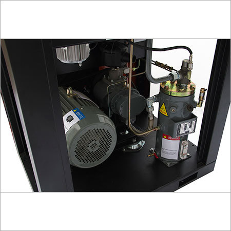 Inside Belt Driven Screw Air Compressor