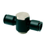 3119 - Durable Plastic Double Banjo, BSPP and Metric Thread, Fast Assembly, Compact Design, Full Air Flow
