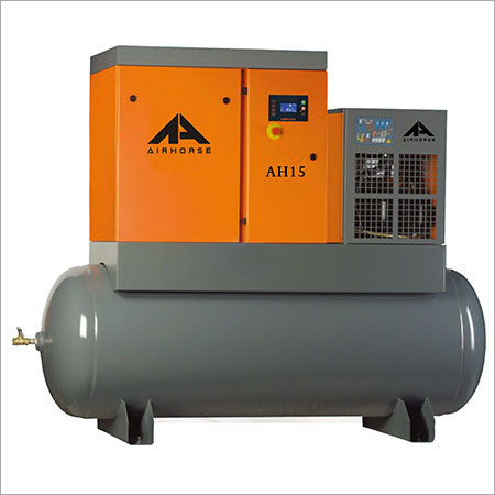Tank Dryer Mounted Screw Air Compressor