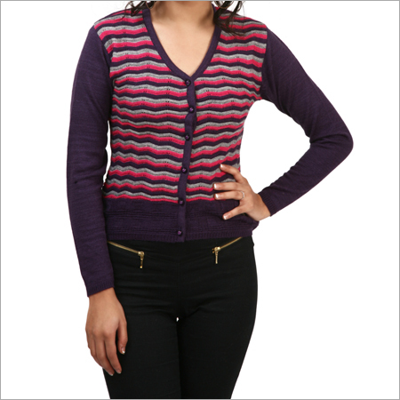Woolen Strip Cardigans