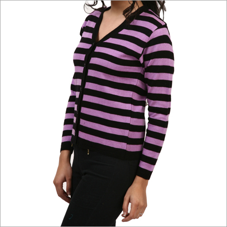 Women Strip Cardigans