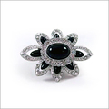 Black Moissanite Diamond Ring