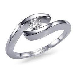 Silver Moissanite Diamond Rings