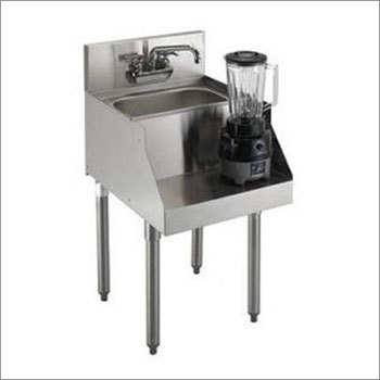 Blender Station for Hotels and Restaurants - Stainless Steel, 36x24x36 Inches, 1500W, NSF Compliant | Space-Saving Design, Integrated Sink, Easy Cleaning