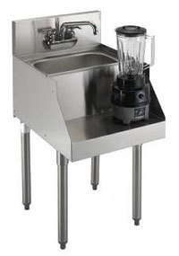 Blender Station for Hotels and Restaurants - Stainless Steel, 36x24x36 in | Integrated Sink, Space Saving, Easy Cleaning