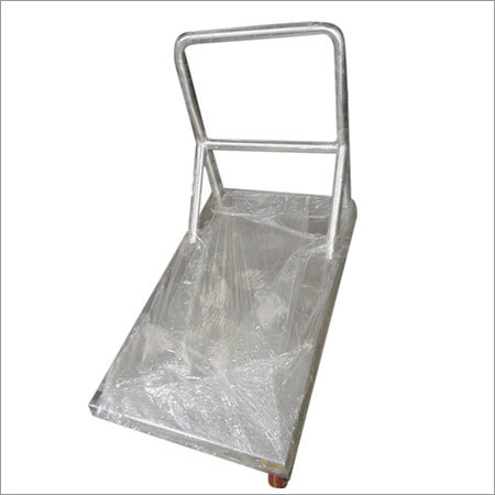Stainless Steel Plate Form Trolly for Hotels and Restaurants - Load Capacity 150kg, Swivel Wheels, Polished Finish, Vertical Handle, Durable and Hygienic