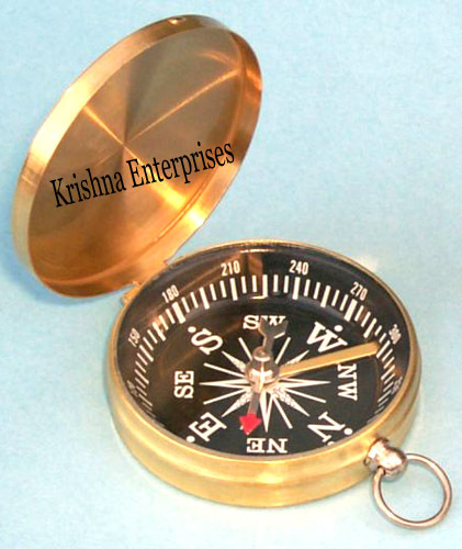 Nautical Brass Flap Compass