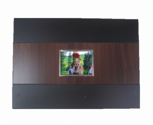 Modern Wooden Cover In Dark Brown - Material: Wood