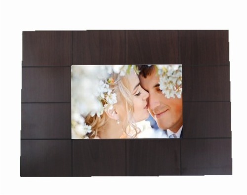 Wooden Frame Cover - Wood Material - Color: Dark Brown