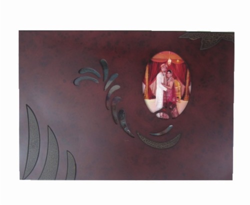 Wooden Cover - Dark Brown Wood - Color: Maroon-Black