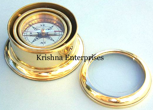 Brass Gimbal Compass