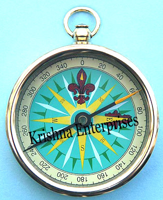 Brass Open Face Compass
