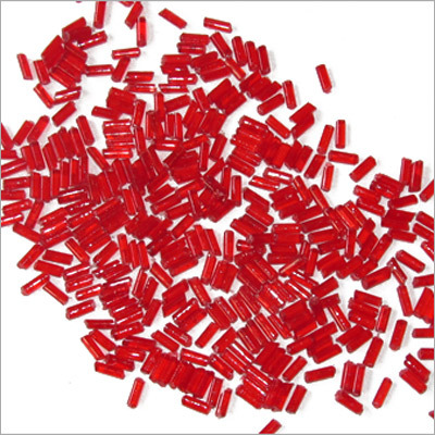 GPPS Red Granules - Soft and Rigid Granule, ~240Â°C Melting Point, 1.5g Weight | Excellent Transparency, Low Specific Heat, High Moldability