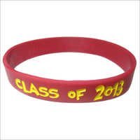 Color Filled Silicone Wristband