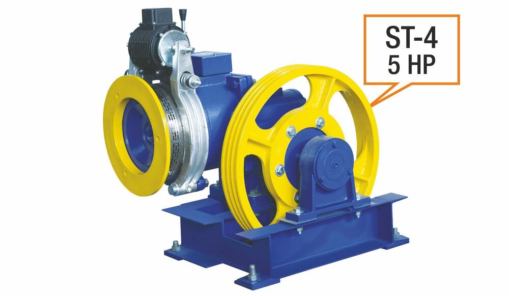 Elevator Traction Machine - Aluminum Alloy, Load Capacity 320-1000 lbs , AC and DC Drive Type, Up to 500 Feet Per Minute Speed, For Residential and Freight Elevators
