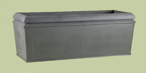 VR-Village 1 - Stone Composite 750x300x300 mm, Grey | Durable, Versatile, Elegant Outdoor Plant Container