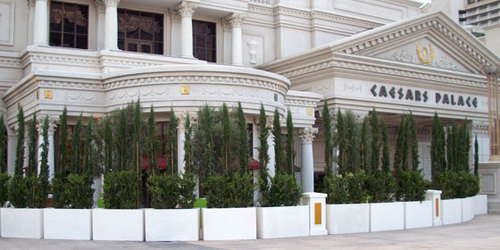 WR Wilshire-Rect 2 - Concrete, 120"L, Off-White | Elegant Design, Durable, Classic Style, Versatile Exterior Planter