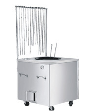 SS Tandoor With Stand - Stainless Steel, Variable Size, Gas/Charcoal Fuel | Durable, Efficient, Mobile Stand, Hotel & Restaurant Use