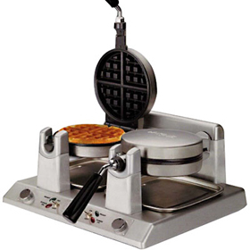 Waffle maker double for hotels and restaurants