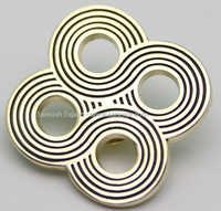 Metal Logo Badge - Custom Shape 20-50mm, 2d/3d Design In Iron/brass/zinc Alloy, High-quality Nickel Plating With Magnetic Attachment
